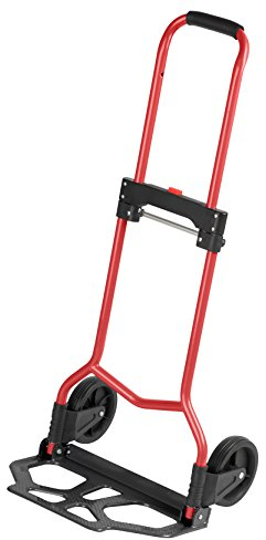 Meister Sackkarre - 70 kg Tragkraft - Klappbar inkl. Rädern - Stufenlos höhenverstellbarer Griff mit Soft-Überzug - Mit Vollgummi-Laufflächen - Aus Stahl / Handkarre / Transportkarre / 8985760