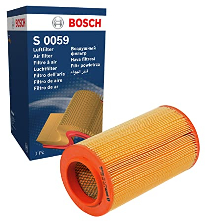 Bosch S0059 Car Air Filter - Separates Particles from the Air Intake - Moisture-resistant plus High Tensile Strength