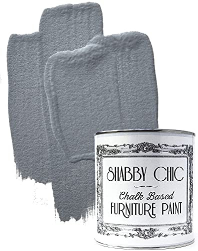 Shabby Chic Chalk Based Furniture Paint, Pebble Grey - 1 L | Distressed Matt Finish for Furniture, Home Decor or DIY Projects | Interior & Exterior | Non-Sand, Suitable for Wood, Plastic & Metal