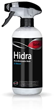 Sisbrill Hidra, Limpiador, acondicionador y restaurador de Salpicaderos, Piel y Plásticos Interiores - Acabado Mate & Natural - Tacto seco - 500 ml
