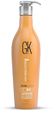 GK HAIR Global Keratin Colored Shield Shampoo (650ml/22 Fl Oz) for Dry, Deep Cleansing Moisturizing Treatment Heat Protection for Color Treated Dry Damaged Curly Frizzy - Sulfate Free