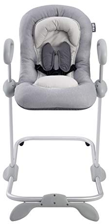 Béaba Up and Down III - Baby Bouncer and Swing Seat - 12 Positions, Height Adjustable, Comfortable and Ergonomic - Unisex, Grey