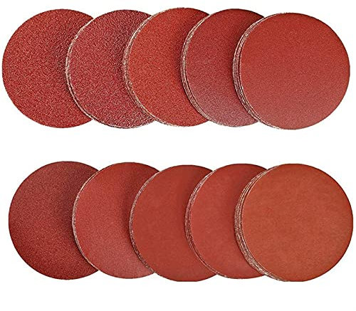 Slipmedel Borrtillbehör, stålborste Hjulkopp, Trådborsthjul kopp Slipskivor Kuddar 100 st 125 mm 60 mesh Slitstarkt sandpapper for slumpmässig slipmaskinstillbehör