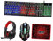 OSALADI 1ensemble Clavier Gamer Rétroéclairé Souris Et Casque avec Tapis De Souris Ensemble De Jeu Filaire pour Pc Et Bureau
