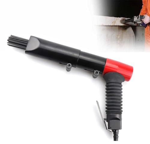 TsoLay 3Mm Round Head Steel Needle Scaler, 5000BPM Pneumatic Remover, 19 Needles Air Remover, Ergonomic, Metal Paint Welding Slag Removal, for Removal Of Rust, Weld Slag and Paint