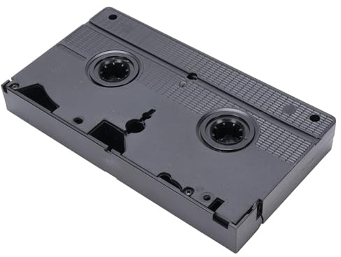 KUIDAMOS VCR-Huvudrengöring Effektiv Snabbrengörande VHS-videohuvudrengöring för Videospelare, återanvändbar VHS-spelarehuvudrengöring för Rent Underhåll, Svart ABS-material, 1 X Huvudrengöring + 1