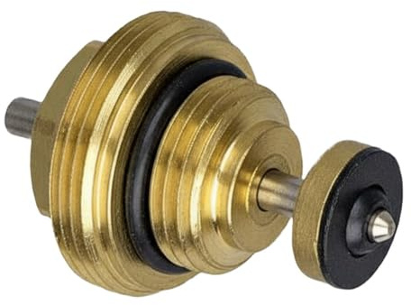 Noyau de soupape à ressort automatique pour chauffage au sol, séparateur d'eau, type broche de retour en cuivre M30 x 1,5 avec structure d'arrêt haute position, compatible avec les systèmes de