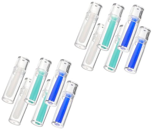 LALAFINA Hard Contact Lens Remover Tool 12pcs with Soft Rubber Suction Cup and Plastic Applicator for Comfortable Seamless Insertion and Removal, Suitable for Monthly and Rgp Lenses