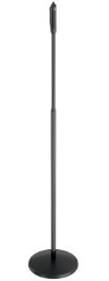K&M Einhand-Mikrofonstativ Elegance - Modern und elegant, Schwarz, Stahl und Kunststoff, 3/8', 1730 mm, MICROPHONE_STAND