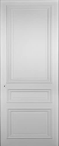 Plage 141037 Adesivo per pareti e Porte, Formato Grande, Trompe L'Oeil Porta - Porta Bianca, 204 x 83 cm