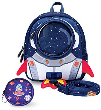 yisibo Toddler Rocket Backpack with Safety Harness Leash for Ages 1-3