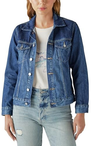 Lucky Brand Womens Tomboy Trucker Jacket, Presidio, Small US
