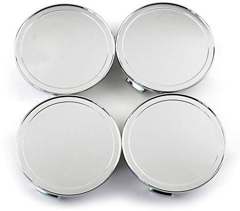 RhinoTuning 4 Stück Radnabenkappen für Benz Honda Nabendeckel OD 75 mm ID 69,5 mm, Chrom Radnabenabdeckung Geeignet für S300 ML350 W210- E320E200 CLS55AMG S2000 Rad, 2204000125 Felgendeckel
