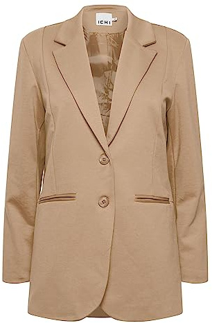 ICHI Dam IHKATE SUS Oversize BL casual blazer, 171320/tannin, L, 171320/tannin, L