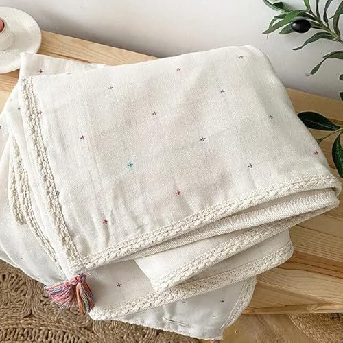 NIPO Coperta per Neonati in Cotone Biologico a 6 Strati Passeggino Biancheria da Letto per Bambini Accessori per Neonati Coperte Biancheria da Letto per Bambini