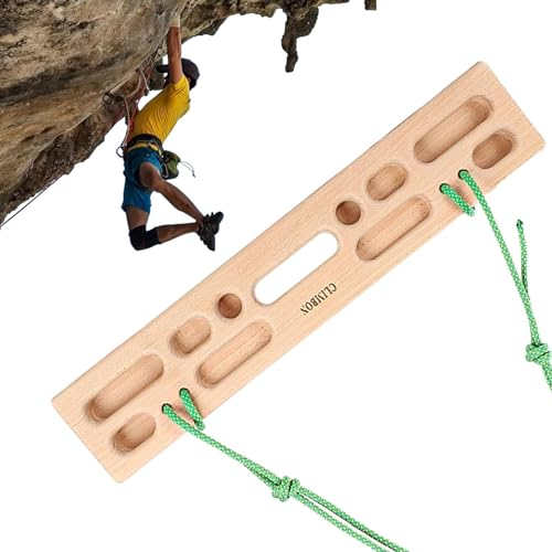 Kletterbrett, Kompaktes Tragbares Griffbrett Aus, Langlebiges Kletter-Griffbrett, Kletter-Hangboard Unterarmtrainer, Hangboard Zum Klettern, Hängebrett Für Indoor-Übungen