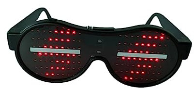 LIFKOME Glasses Für Partys Lustige Leuchtende Brille Für Ktv Nachtclubs Und Cosplay Leicht Und Komfortabel Als Fotorequisit Für Feiern Und Rot