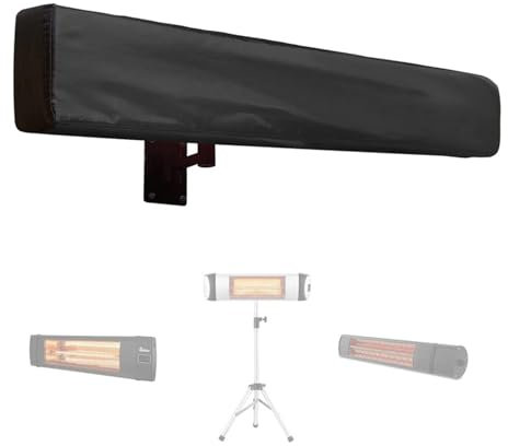 YCDZSW Wall Mounted Patio Heater Cover, Terrace Heater Cover 420D Oxford Waterproof Dustproof, Infrared Heater Cover for Indoor Outdoor Garden Hanging Heaters (L80 x W20 x H25cm)