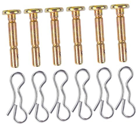 Sosoport 6juegos Chavetas De Repuesto para Quitanieves Accesorios para Quitanieves Pasadores Metálicos De Pasadores