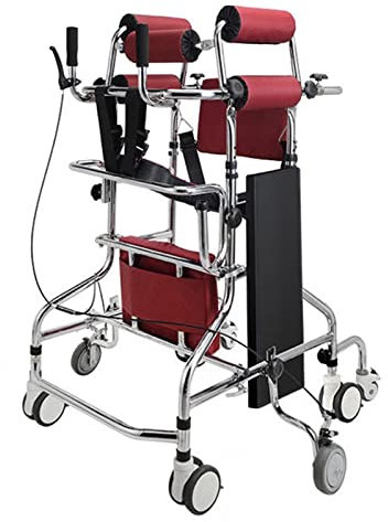 Déambulateur Cadre De Marche À Roulettes Pour Personnes Âgées Et Adultes, Anti-Inclinaison, Anti-Retournement, Entraînement Des Membres Inférieurs, Aide Aux Personnes Handicapées.