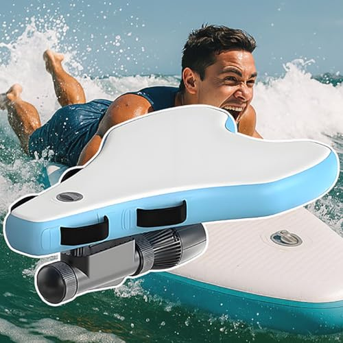 Jet Board Electric Surfboard, Inflatable Bodyboard with 500W SUP Motor, 10,000mAh Battery (40-130 Mins), 3-7 km/h, Dual-Mode for Beginners & Pros, Saltwater-Resistant & Portable 500W10A