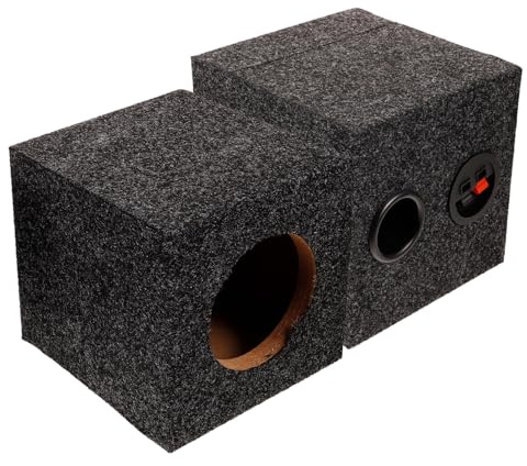 UTHCLO Boîtier Caisson Basse Voiture Bois Enceinte Subwoofer Scellée Accessoire DIY pour Amélioration Audio Automobile Stabilité et Basse Profonde