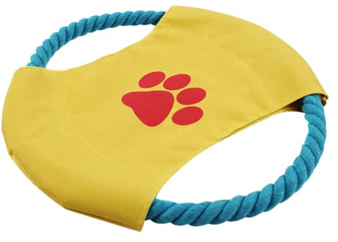 NESTINGHO Disque Volant pour Chien Résistant aux Morsures, Souple et Léger, D'entraînement pour Golden Retriever, Samoyède, Usage Intérieur et Couleur Aléatoire Plusieurs Styles