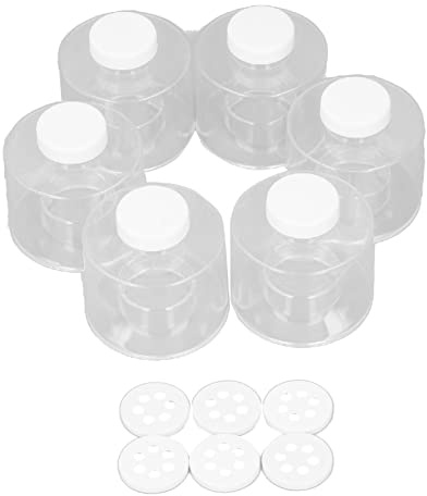 Aramox Kryddgryta Stapelbar Kryddkruka, Plastkryddtorn med 6 Genomskinliga Behållare, 35 Cm Staplingshöjd, Utrymmesbesparande Köksförvaring för Hemkokare