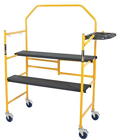 Metaltech I-IMCNT Job Site Series 4-3/4 4 x 2 pies andamio 500 Libras Capacidad de Carga:, Amarillo, 4-3/4' x 4' x 2'