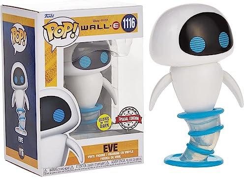 Funko Pop! Disney: Wall-E - Eve Flying - Leuchtet Im Dunkeln - Vinyl-Sammelfigur - Geschenkidee - Offizielle Handelswaren - Spielzeug Für Kinder und Erwachsene - Movies Fans
