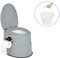 Bonnlo Campingtoilette Tragbare Reisetoilette, Abnehmbarer Inneneimer Mobile Toilette Mit Sitz, Deckel und Toilettenpapier-Halter, für Camping