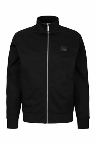 Calvin Klein Cortavientos Hombre Crisp Cotton Harrington ligero, Negro (Ck Black), XL