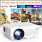 Mini Beamer, YOOYAA Bluetooth Beamer Full HD 1080P, Tragbar Video Projektor 50% Zoom, Outdoor/Heimkino Beamer für Handy Phone, Kompatibel mit Smartphone/HDMI/USB/Fire TV Stick