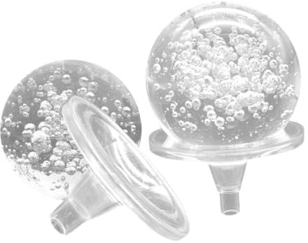 Hemobllo 2juegos De Cristal para Fuentes De Soporte Decoración para Acuarios y Mesas Accesorio De Estilo Único y Relajante