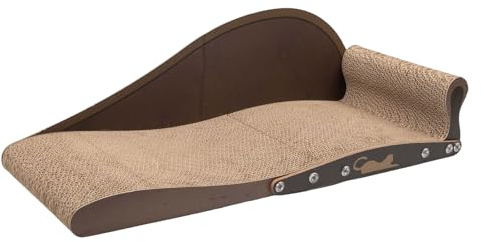 BommFu Lit ÀGratter pour Chat | Protecteur De Meubles De À Gratter | Lit pour Animaux De Compagnie en Carton Ondulé, Salon À Gratter pour Intérieur, Maison, Salon, Chambre À Coucher, Balcon