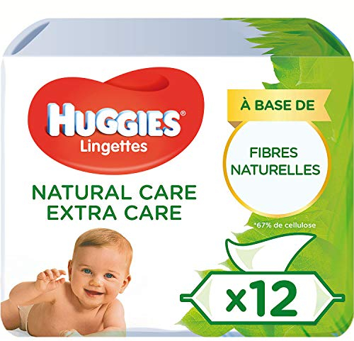 Huggies Baby Wipes, Natural Care Extra Care, 12 Packs (672 Wipes Total)