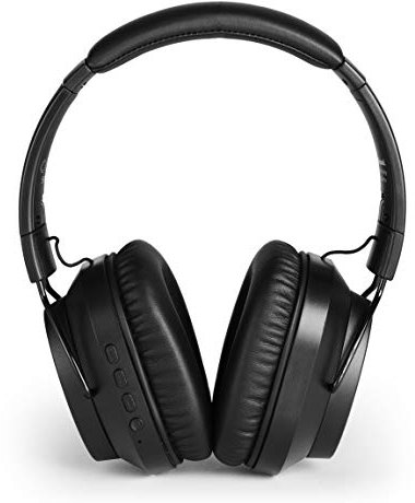 Meliconi Mysound Speak Quiet, Cuffia Bluetooth 5.0 con Microfono e Active Noise Cancelling (Anc), Elimina i Rumori di Fondo. Nero