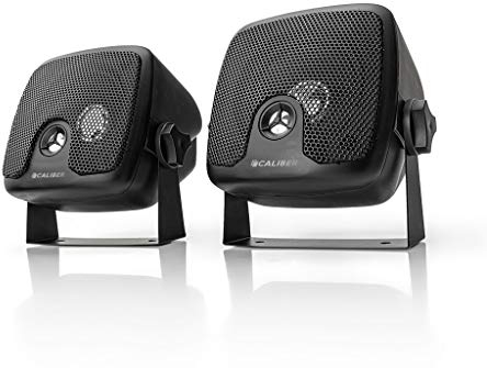 Caliber CSB3-1 - Altoparlanti a 2 vie - 80 Watt (160 W per coppia) - Altoparlanti compatti - Altoparlanti auto - per barca, campeggio, spa, terrazzo, bagno - nero