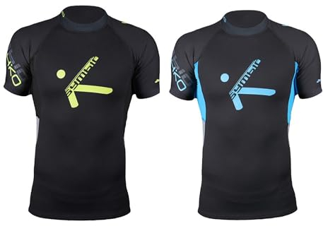 HIKO SYMBIO Short sl. Kurzarm Neoprenshirt Kajakshirt Wassersport Bekleidung, Farbe:schwarz/Lime, Größe:XXL