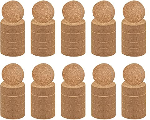 Rainao Tierra para macetas para Verduras, bonsái Fibra Coco comprimido 30 mm, Control Humedad, 50 Piezas Bloques Verduras para macetas Hierbas Interior