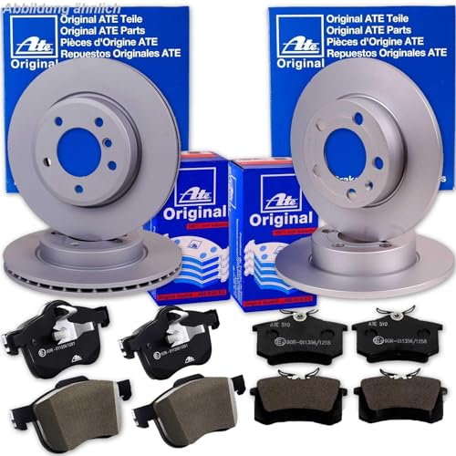ATE Bremsscheiben + Beläge vorne + hinten für Golf 4 A3 8L Octavia Leon