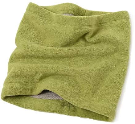 ENSTAB Bufanda de lazo para niños, de algodón, gruesa, bufanda para el cuello para niños, bufanda de invierno para bebé, cuello de bucle, calentador para niñas y niños, verde, M(1-6 Jahre)