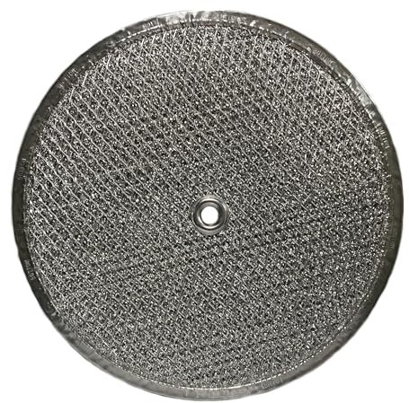 Air Filter Factory Flat Round Grease Filter 9.5 x 0.094 With Center Hole 12-Layer Aluminum Kitchen Exhaust Air Vent Screen