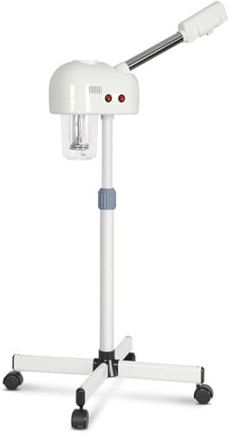 LN COZY CORNER Professional Facial Steamer, Nano Ionic Skin Care Steamer with Fast Heating, Portable & Adjustable Steam Settings for Home Spa, Acne Treatment, Travel-Friendly Design（White