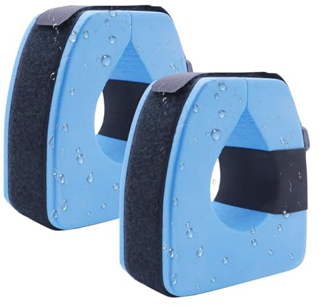 Demsyeq Foam Aquatic Cuffs 1 Pair Foam Swimming Water Cuffs Swim Arm Floats For Adult And Children Adjustable Sleeves Bands For Water Exercise Fitness Training