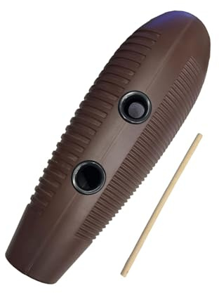kowaku Guiro de Pescado Instrumento de Percusión, Herramienta Rítmica Latina para Niños, Educación Musical y Actuaciones