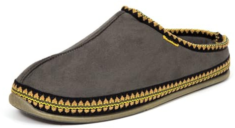 Deer Stags Men's Wherever Microsuede Slipper, Grey, 13