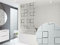 KS Handel 24 HALB-Kassetten DUSCHROLLO 140 cm BREIT Modell Quadro DUSCHVORHANG GRAU Weiss SCHWARZ! Shower Rollo Curtain