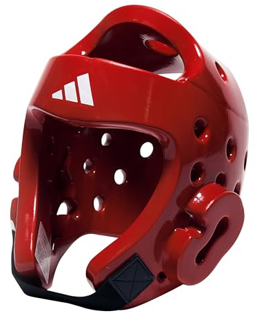 adidas WT Taekwondo Martial Arts Dipped Foam Head Guard Protector Kopfschutz, weiß, L