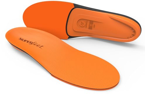 Superfeet All-Purpose High Impact Support Insoles (Orange) - Trim-To-Fit Orthotic Arch Support Shoe Inserts - Professional Grade - Men 11.5-13 / Women 12.5-14